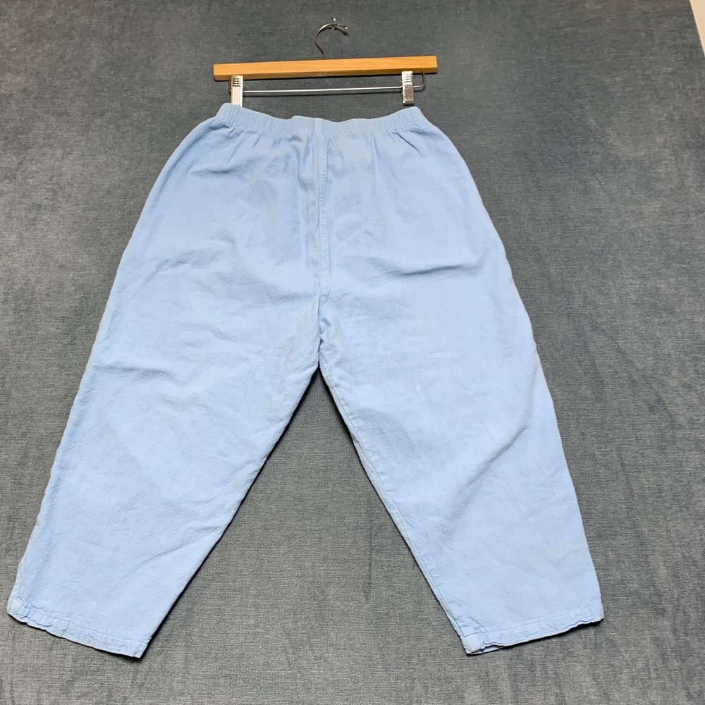 Drawstrings of Malibu Ankle Pants Womens Medium Light Blue Casual Wear Pull On